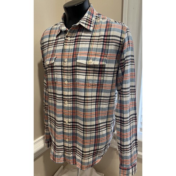 Patagonia Men’s Organic Cotton Plaid Button Front Shirt Med Long Sleeve Grunge - Picture 3 of 12